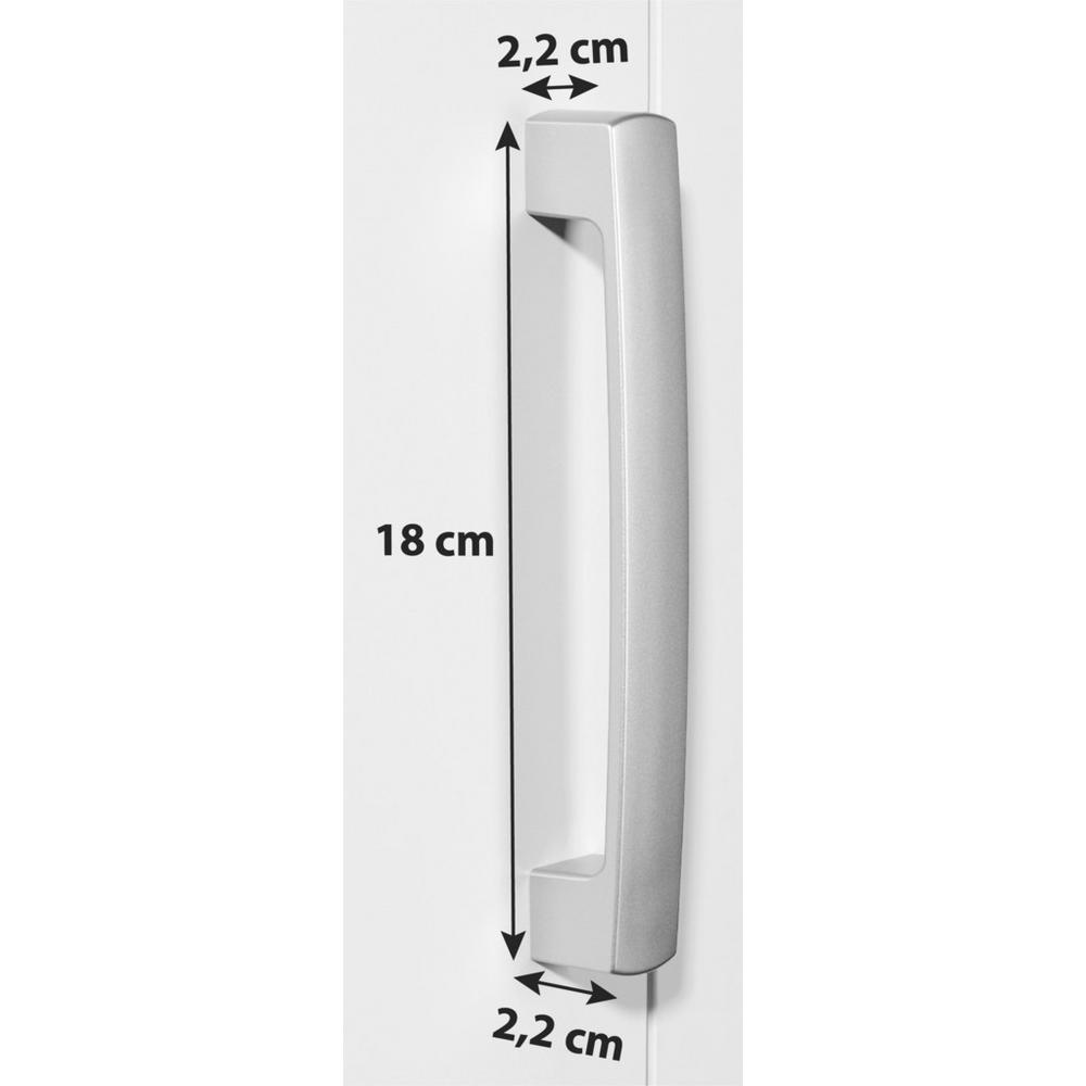 Schrankgriff Unit L:18cm Kunststoff Alufarben Matt