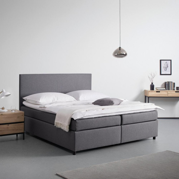 Boxspring postel MELIA, 180x200, šedá