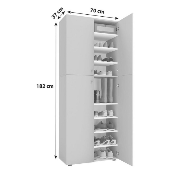 Skřín na boty LONA XXL š: 70cm dub sonoma