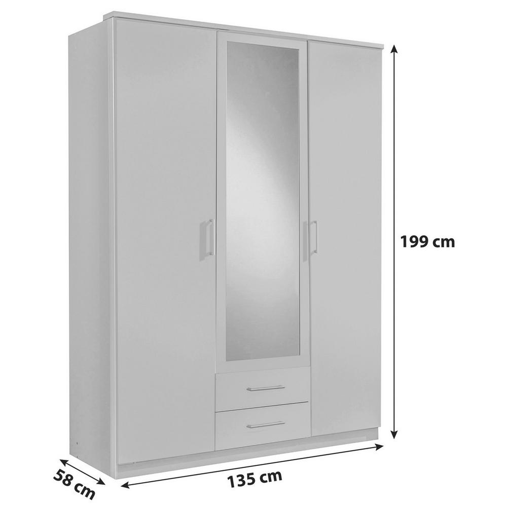 Šatní skříň OSAKA šířka 135cm