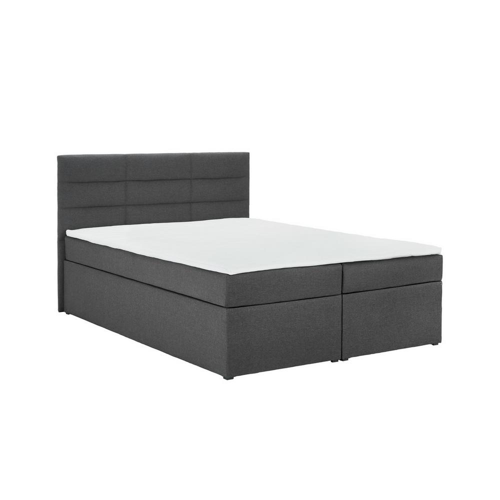 Manželská boxspring postel Lisa, 140x200, šedá