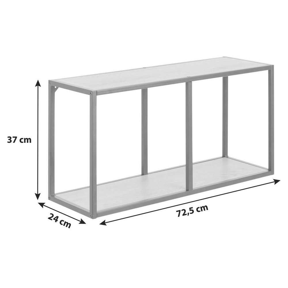 Regál kovové konstrukce Seaford Š: 72,5 cm