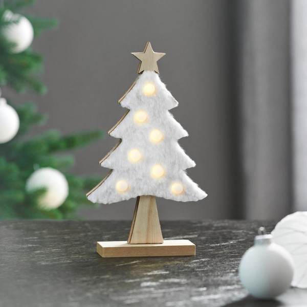 Vánoční LED dekorace Jelka, V: 20cm