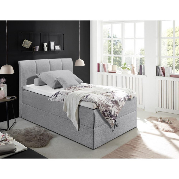 Boxspring postel GRANADA šedá 120x200 cm