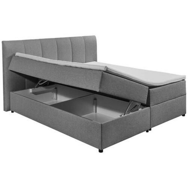 Boxspring postel GRANADA antracitová 180x200 cm