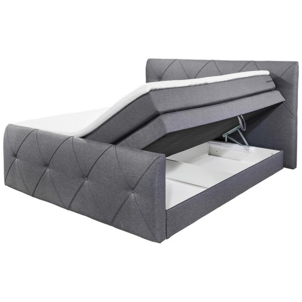 Boxspring postel CALGARY antracit 180x200 cm