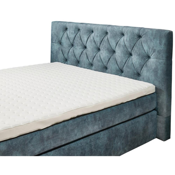 Postel boxspring Hammonton modrá 180x200 cm